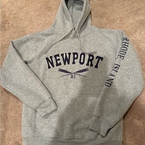 Gray Newport Rhode Island hoodie medium